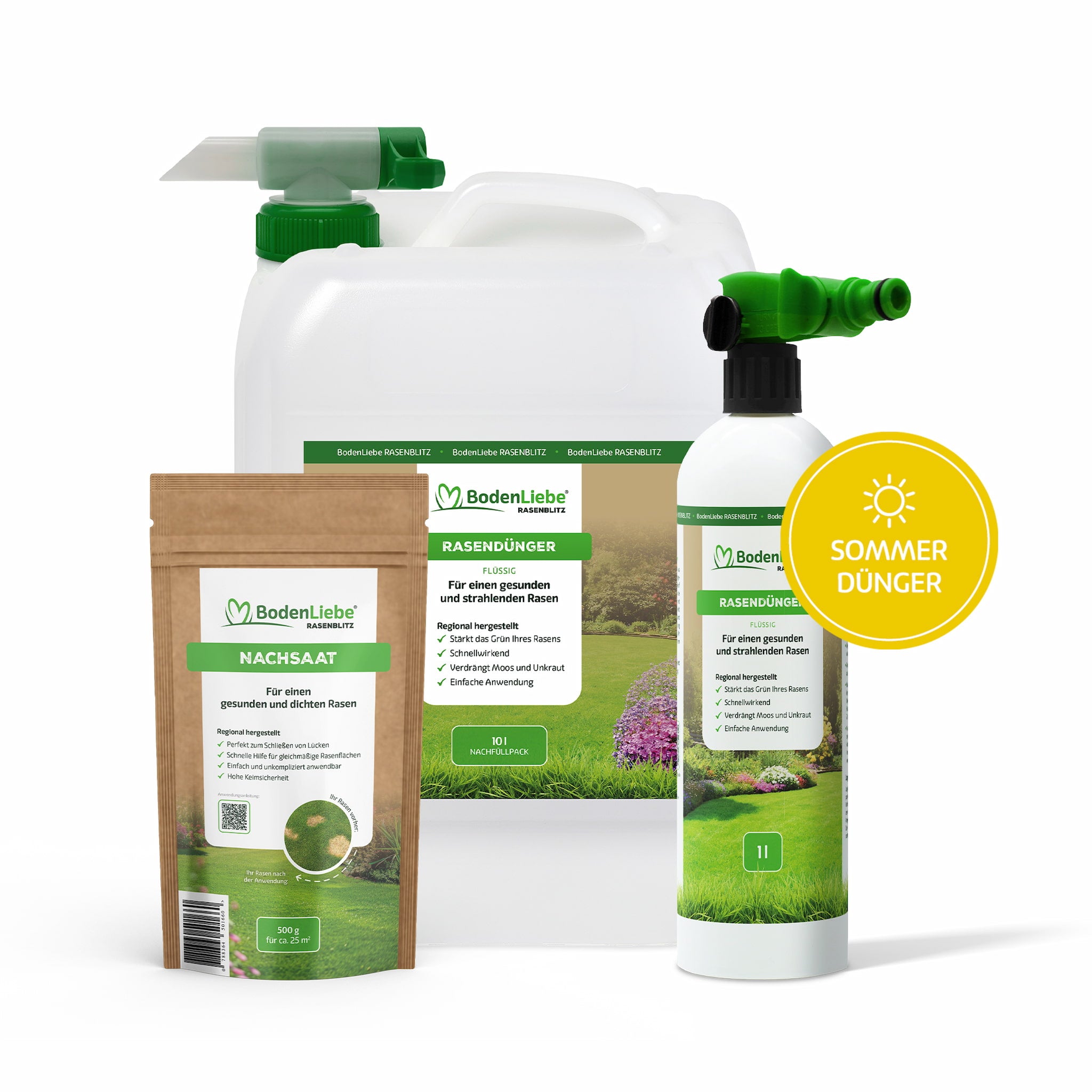 10L für 500-1000m²  inkl. Sprühflasche inkl. 500g NACHSAAT