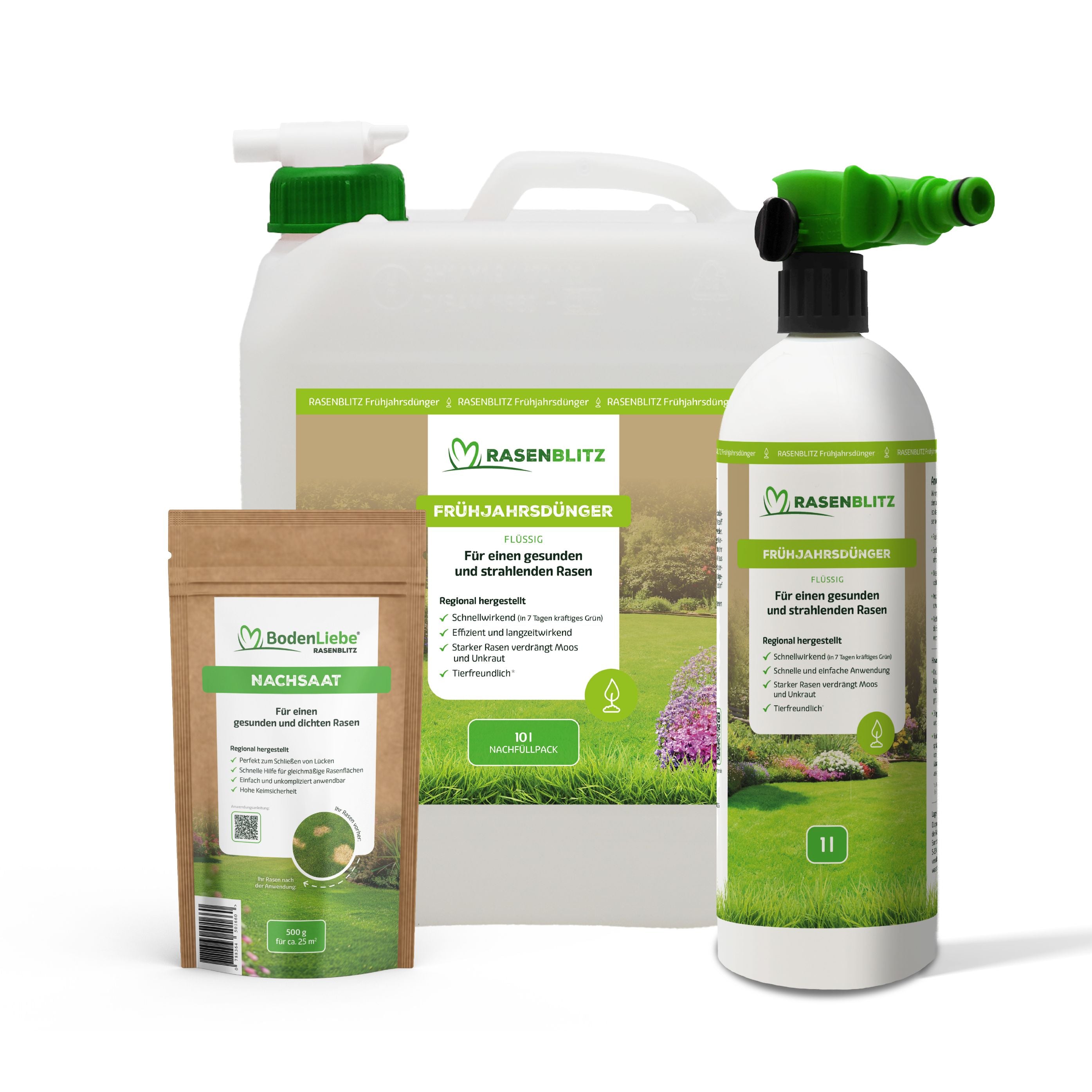 10L für 500-1000m²  inkl. Sprühflasche inkl. 500g NACHSAAT