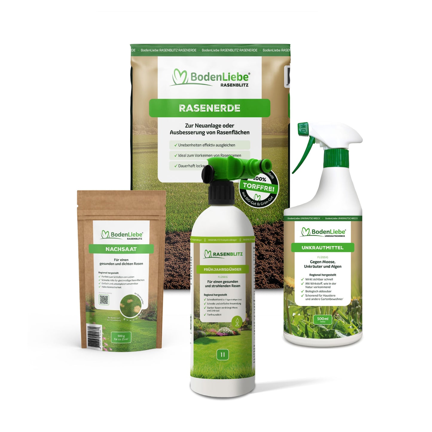 RASENBLITZ™ - FRÜHJAHRSDÜNGER STARTER SET 1L UNKRAUTSCHRECK