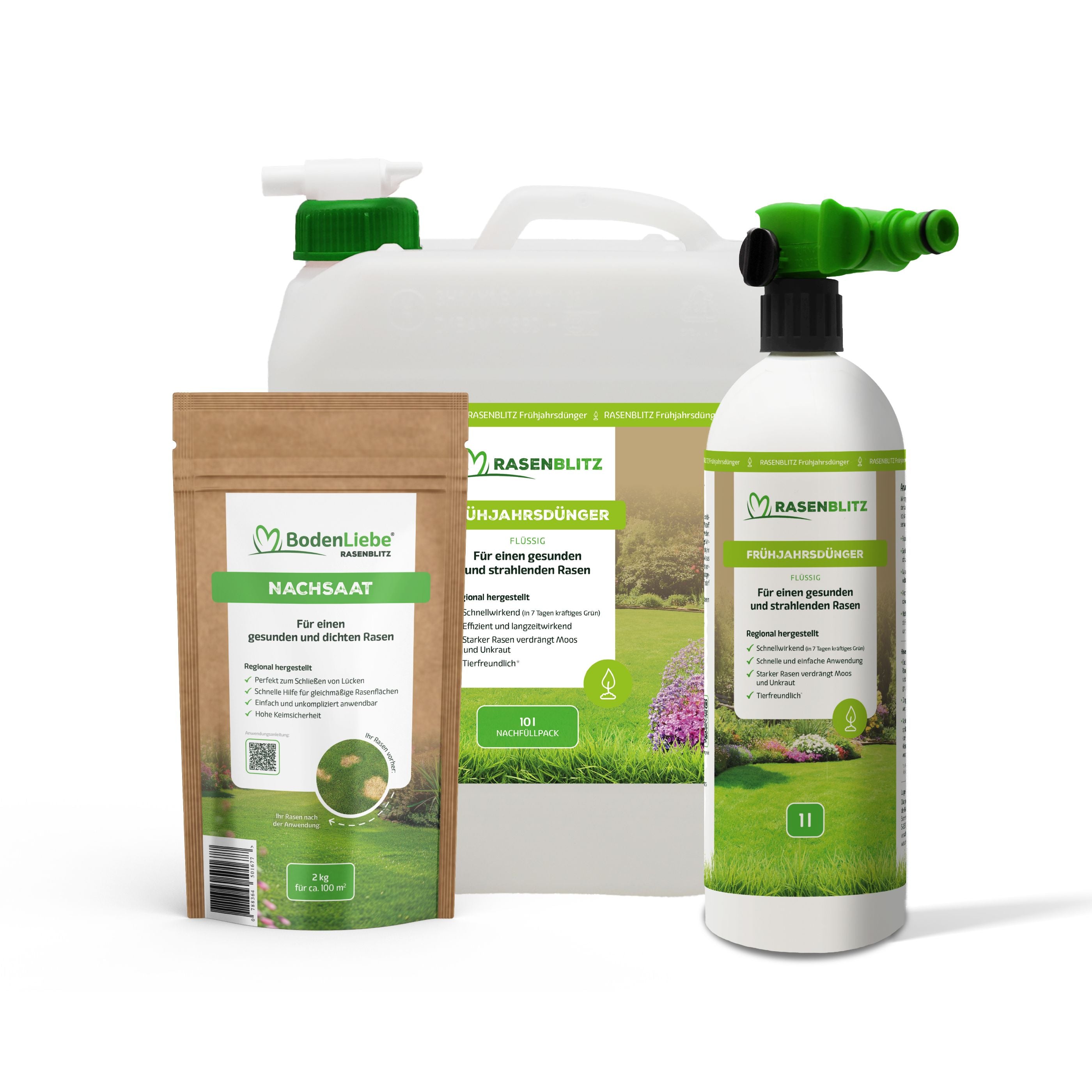 10L für 500-1000m²  inkl. Sprühflasche inkl. 2kg NACHSAAT