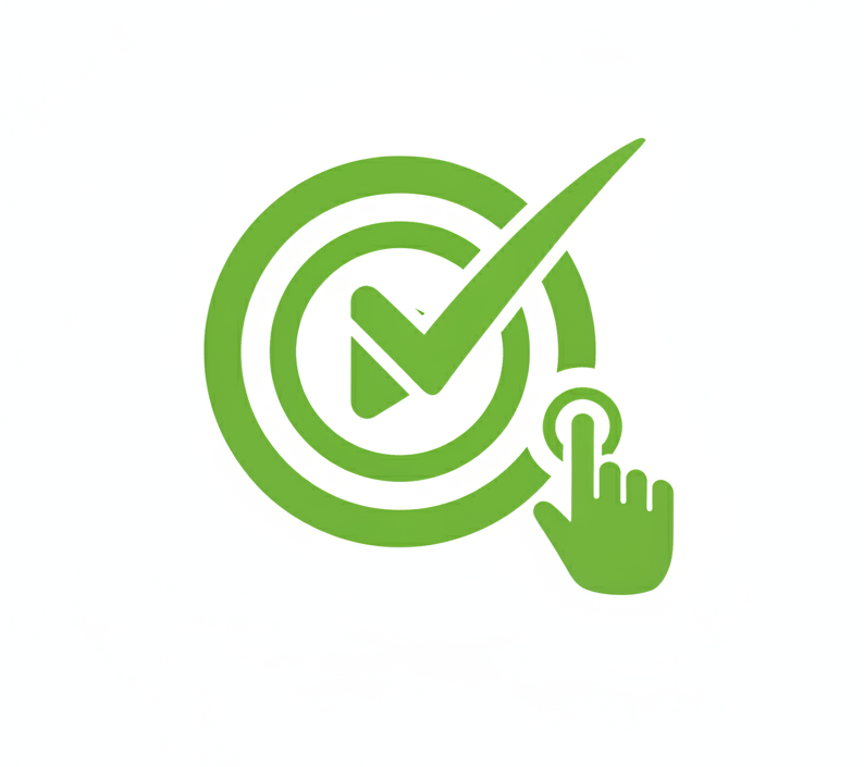 Kannst Du mir ein Icon erstellen, welches eine einfache Anwendung symobilisiert in 43AC33 grün